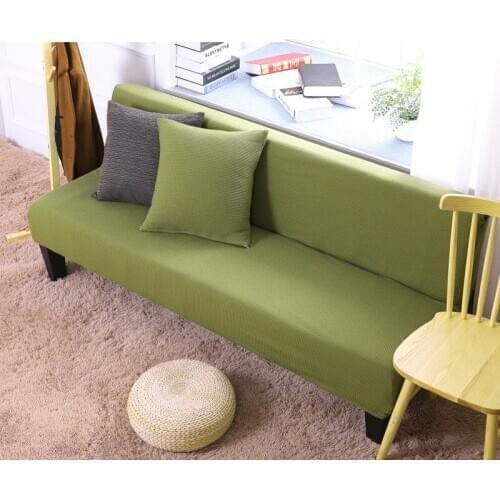 Highquality elegant knitted thickened armless sofa bed cover simple sofa cover classical sofa bed protective cover