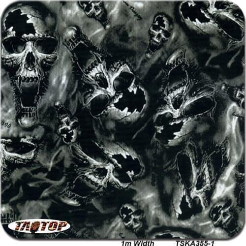 1m 50Sq TSKA355-1 Skull Hydro Transfer Printing Hydro Graphic Film Water Transfer Printing Film