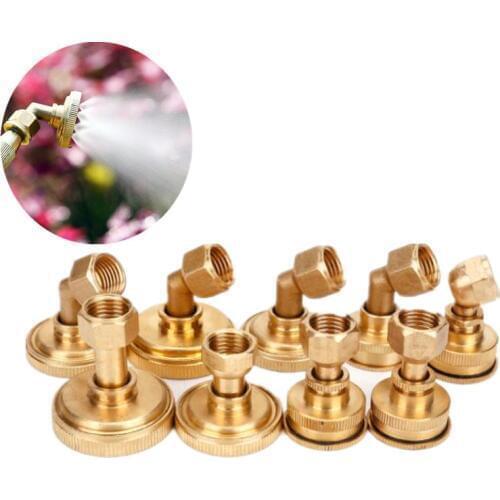 1PC Atomization Adjustable Spray Nozzle Spray Humidification Irrigation Atomized Brass Nozzle Misting Sprinkler Garden Watering