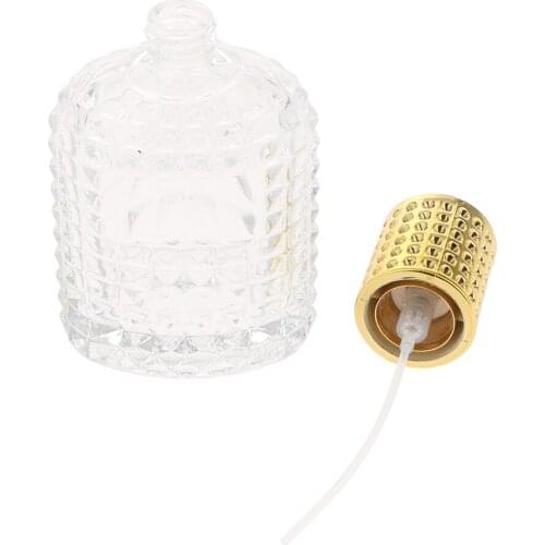 3pcs Pineapple Portable Glass Perfume Bottle With Spray Empty Refillable Bottles Gold 50ml