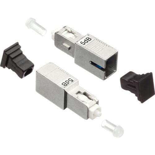 5PCS/lot SC UPC 5bd Simplex mode fiber optic Attenuator SC 5 dB metal male Fiber Attenuator FTTH attenuator