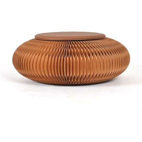 50X18cm Folding Kraft Paper Stool Paper Seat Ideal for School,Fitting Room, Exhibition Halls Japanese Futon Seat Pouf Ottoman