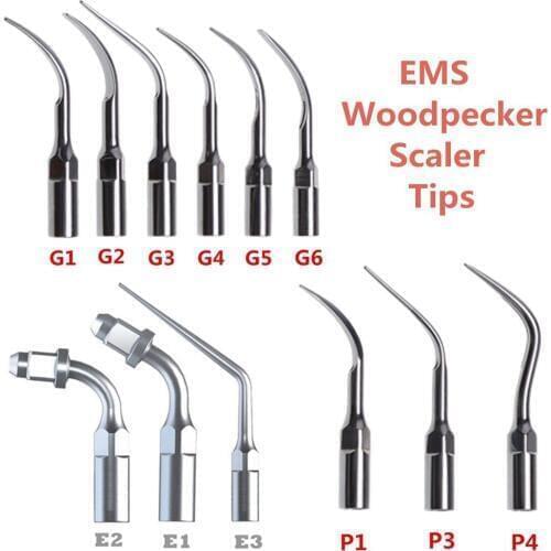 Free shipping 12xSCALING ENDO PERIO dental scaler tips fit EMS & WOODPECKER