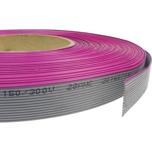 Free shipping UL2651 14Pin 1.27MM Pitch AWG28 Flat Ribbon Cable For 2.54MM IDC Header