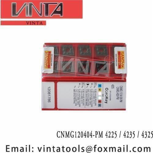 Free shipping high quality CNMG120404-PM 4325 CNC Carbide Turning Inserts