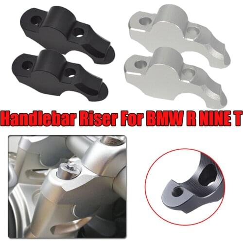 For BMW R NINE T Urban Pure Scrambler Handlebar Riser Moves Up Extend Adapter R9T Handle Bar Raiser Clamp 2020 2019 2018 2016