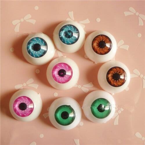 20mm Dolls Eyes Doll Accessories 1 Pair Green/ Blue /brown Acrylic Eyes 1/3 BJD Doll Diy Toy Eyes Plastic 60cm Bjd Accessories