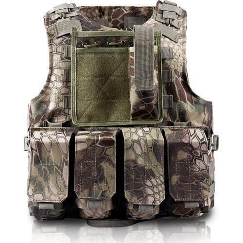 Airsoft tactical military amphibious molle vest multicam modular tactical combat military tactical Python camouflage Waistcoat