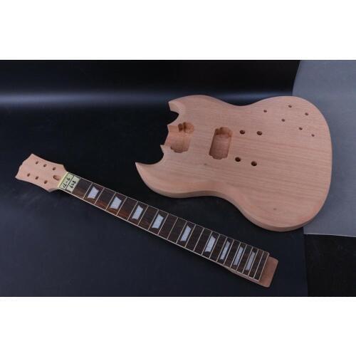 Set Electric Guitar Body+Mahogany Guitar Neck 22Fret 24.75inch Unfinished