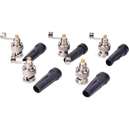 Surveillance BNC Connector Male Plug Adapter For Twist-on Coaxial RG59 Cable For CCTV Camera Video/AUDIO Connector