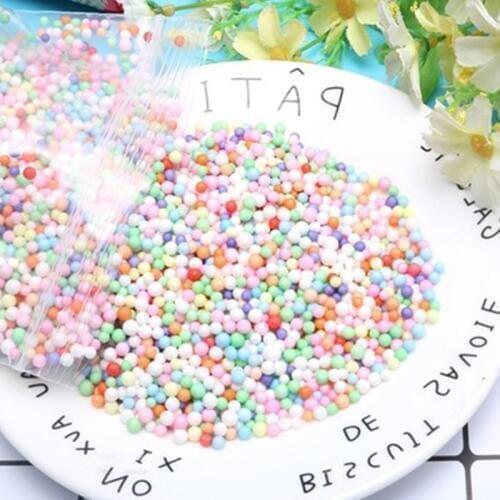 Colorful Foam Beads For Slime Crystal Mud Fillers DIY Craft Decoration Supplies Macaron Colour Particles Slime Accessories