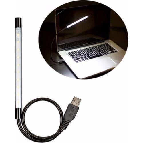 Linkax Flexible USB Light Touch Sensor Lamp Bright 10 LED for Notebook Computer Desktop PC Lighting