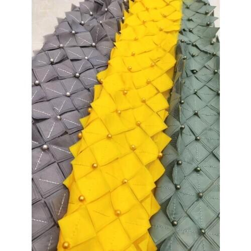 Best quality african French Lace Fabric with embroidered SYJ-38882 African Tulle Lace Fabric