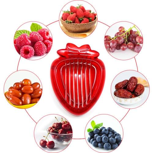 Stainless Steel Multifunctional Strawberry Slicer, Portable Fruit Cutting Machine, Fruit Slicing Tool