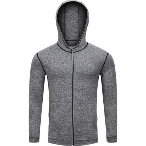 Men Running Jacket Reflective Sports Soccer Basketball Running Hooded Gym Yoga Fitness Training Jackets Windproof Running Jacket