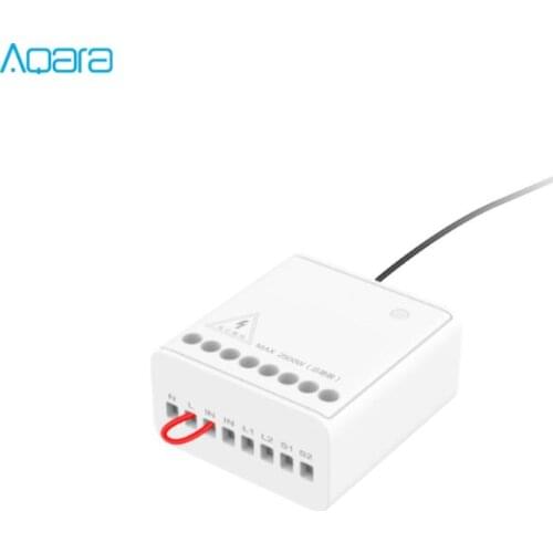 New Original Aqara Two-way control module Wireless Relay Controller 2 channels Work For MiHome APP and Home kit