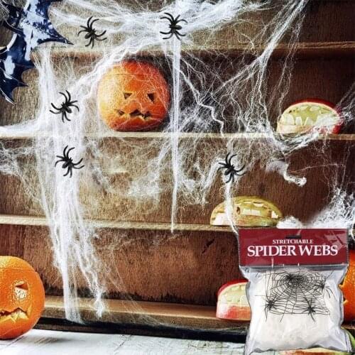 Halloween Spider Web Glowing In The Dark Web 20g 40g White Luminous Cobweb Halloween Party Decoration Supplies Room Decor