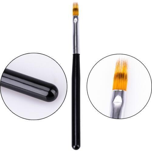 1pc Plastic Nail Art Gradient Uneven Brush Pen Nylon Hair UV Gel Polish Tips Serrated Jagged Drawing Painting DIY Tools Manicure