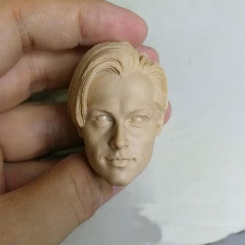 Blank 1/6 Scale Younger Leonardo DiCaprio Titanic Head Sculpt Unpainted Fit 12" Figure
