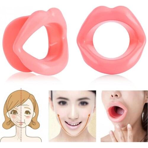 Silicone Rubber Lifting Lip Trainer Mouth Muscle Tightener Face Massage Exerciser Anti Wrinkle Lip Exercise Tool Free shipping