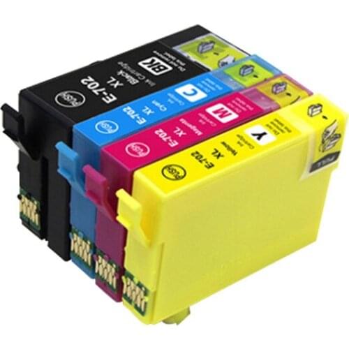 CNLINKCLR Compatible Inkjet cartridge applies For Epson Workforce Pro WF-3720 WF-3725 full ink to For Epson T702 cartridge