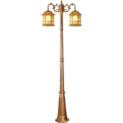 European-Style Street Lamp Outdoor Courtyard Floor Led Outdoor Waterproof Lamp Garden Villa Landscape Retro Lamp