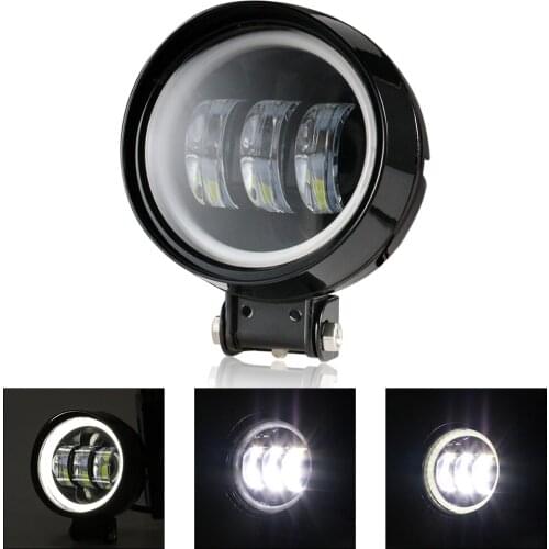 Universal Motorbike LED Fog Light Front Headlight Auxiliary Lamp Additional Light Fit for Scooters Vintage Bikes ATV Cruisers