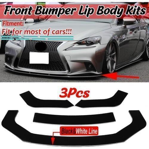 Universal Car Front Bumper Splitter Lip Body Kit Diffuser Guard For LEXUS IS200T IS250 IS350 ISF GS350 GS450H NX200T NX300H RC-F