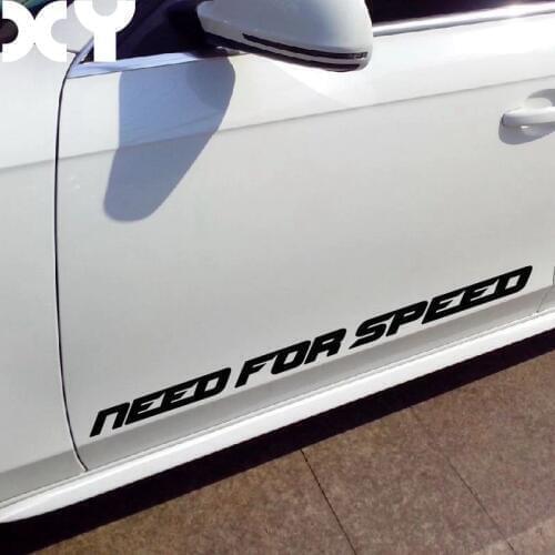 Need For Speed Vinyl Car Window Decal Waterproof car stickers and decals wall sticker /BLACK/Reflect SILVER