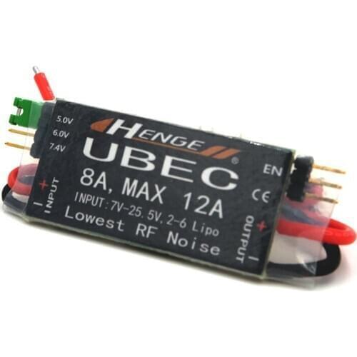 HENGE 8A UBEC Output 5V / 6V 6A / 8A Max 12A 2-6S Lipo / 6-16 cell Ni-Mh Input Switch Model
