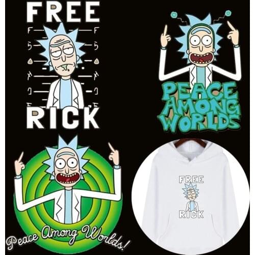 Fun Cartoon character Patches Iron On Transfers Cute Youth Heat Thermal Transfer For Clothes DIY Sticker Decor