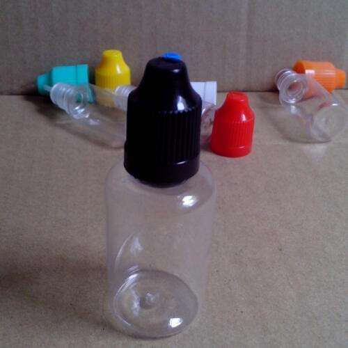 1pcs Clear PET Plastic Bottle Empty E Liquid Dropper Bottles 30ml Vial With Child Proof Cap