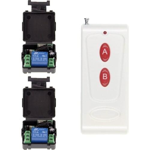 1000m Mini DC 12V 1CH 1 CH 10A RF Wireless Remote Control Switch System 2CH Transmitter For Garage Door LED Strips Light