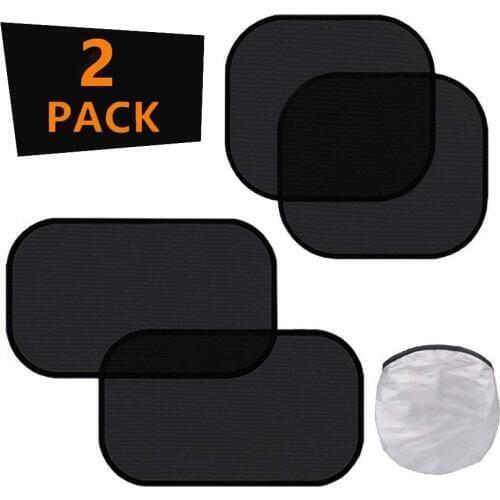 2 pieces Car Window Shade Cling Car Sun Shade Side Rear for Baby 80 GSM Car Sun Shade Protect Baby from Sun UV Rays