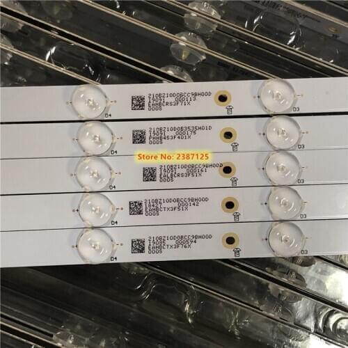 5pcs/kit LED Backlight strip 10 Lamp For Philips 43"TV 43PFF5752 43PFF3655 LB-PF3528-GJD2P5C435X10-H B LE43AL88 43CH6000 T4301M