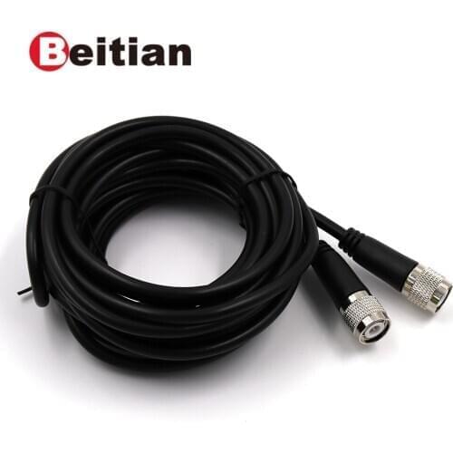 BEITIAN 5.0m length GNSS antenna GPS antenna TNC male-TNC male cable, B-5-TNC-TNC