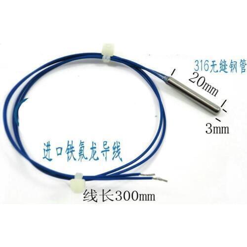 Free Shipping! 10pc 3 * 20mm wzp platinum RTD PT100