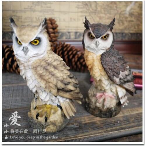 FREE SHIPPING OWL RESIN ORNAMENTS DECORATIONS LUCKY CHRISTMAS GIFT HOME CRAFTS 2 COLOR