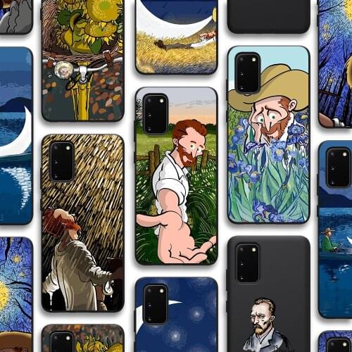 Oil Painting Case for Samsung Galaxy S21 A51 S20 A50 A52 A72 A71 A70 A12 A21S A32 S10 S9 S8 S10e FE Note 20 10 Plus Ultra TPU
