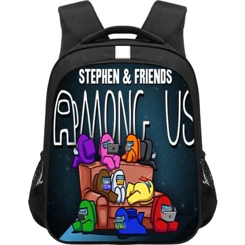 Game Among Us Kids Backpack School Bags Boys Girls Fashion Toddler Backpack Book Bag Kids Kindergarten Mochilas