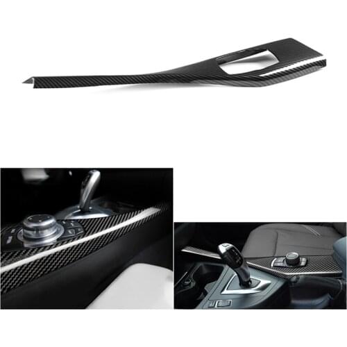 For-BMW 1 Series F20 F21 2012-2018 2 Series F22 F23 Carbon Fiber Central Control Multimedia Button Panel Frame Cover