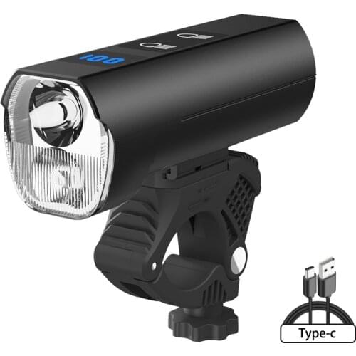 XPG-3 *2 LED Type-C USB Rechargeable 5000mAh Bicycle Charging Night Cycling Mountain Bike Light Flashlight Lamp Tail Light