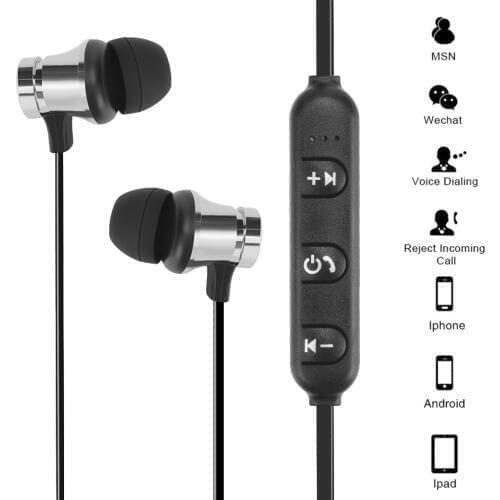 Magnetic Bluetooth Wireless Stereo Earphone Sport Headset For iPhone for Samsung for Huawei Waterproof Earbuds With Mic