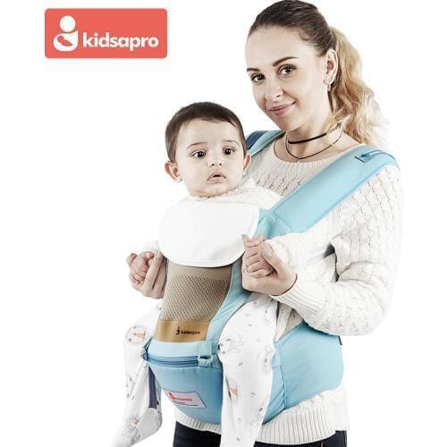 Multi-function Waist Stool Infant Hip Seat Carrier Baby Care Mother`s Backpacks Free Give Towels and Wind Caps