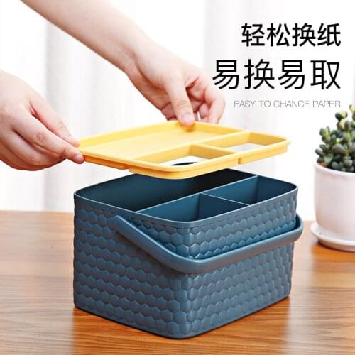 Multifunction Holder Household Living Room Dining Room Creative Lovely Simple Remote Control Storage Tissue Box Desk Organizer