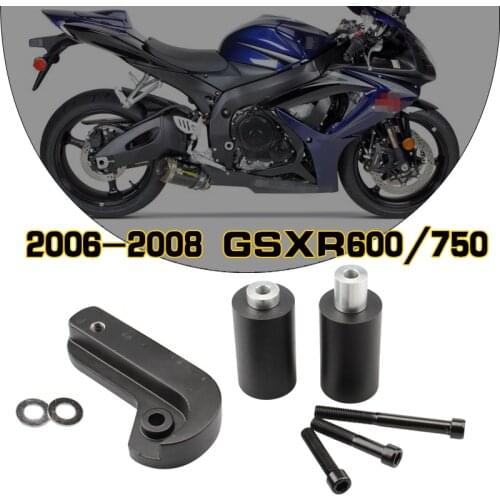Motorcycle Frame Sliders Crash Falling Protection Pad For Suzuki GSXR GSX-R 600 750 GSXR600 GSXR750 K6 K8 2006 2007 2008
