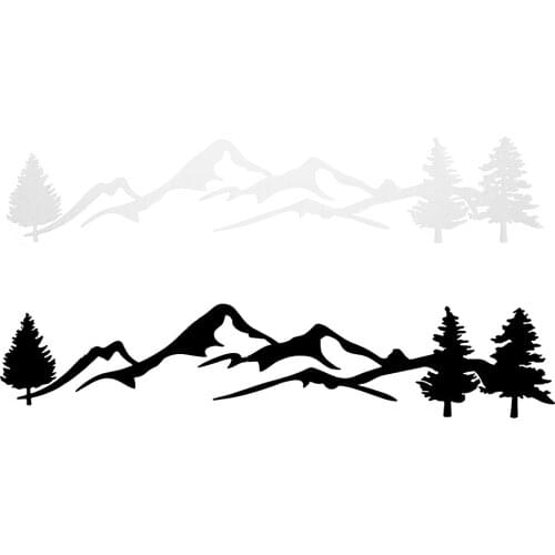 Creative Car Sticker New Coming Waterproof Tree Auto Decal for SUV RV Camper Offroad Auto Fashion Decal 20*4cm