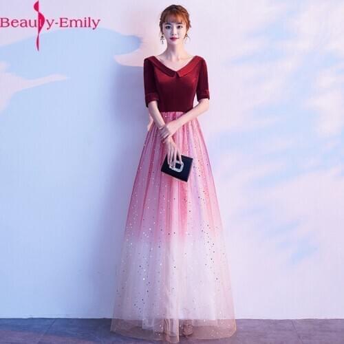 Charming Burgundy Bridesmaid Dress 2020 Long Sequined Customized Many Styles Wedding Party Girl Prom Dresses Vestido De Noiva