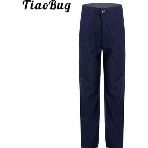 Flower Boys Clothes Childrens Long Pants Kids Boys Straight Pants Trousers Teenage Boys Suits Pants Performance Costumes