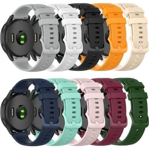 22MM Watch Strap for Garmin Vivoactive4 Quick Release Small Plaid Watch Band for Garmin Vivoactive4 Smartwatch Accessories